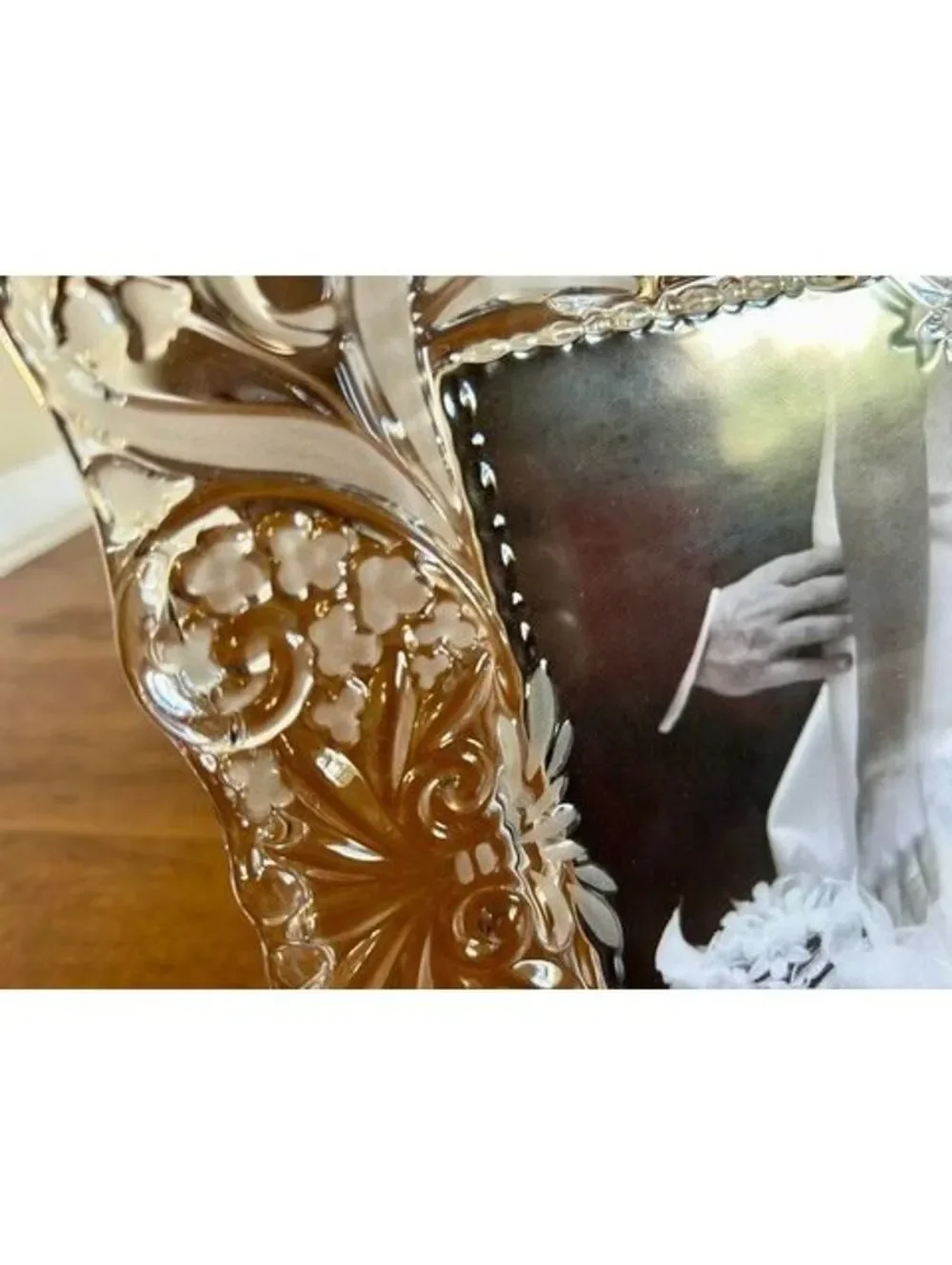 Mikasa Gorham Crystal Wedding Double Picture Frame (Invitation & Wedding Photo)